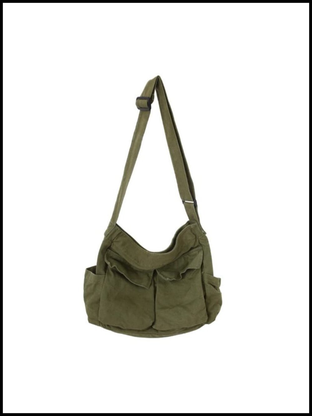 Canvas Messenger Bag Large Crossbody Shoulder Tote